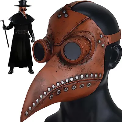 Long Nose Bird Beak Mask Plague Doctor Mask For Carnival Cosplay Halloween Party • $9.89