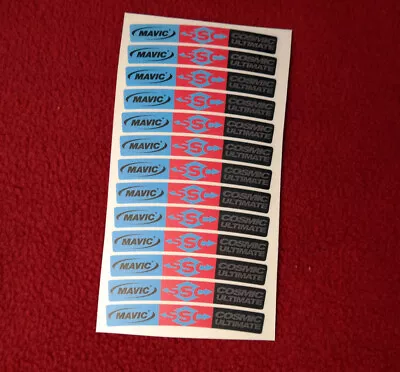 MAVIC COSMIC ULTIMATE CUSTOM SKY BLUE COLOR SMALL DECAL SET 12pcs • $20