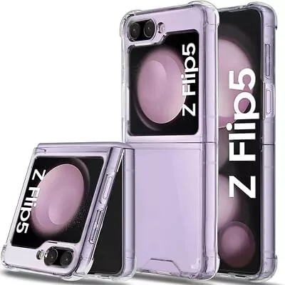 $9.95 • Buy For Samsung Galaxy Z Flip 5 Flip4 3 5G Clear Case Shockproof Heavy Duty Cover
