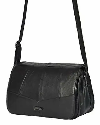 New Women's Ladies Multi Pocket Organizer Shoulder Bag Across Body Bag Handbag • £21.99