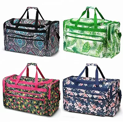 22  Fashion Print Large Duffel Zipper Gym Dance Cheer Carry On Travel Duffle Bag • $28.55