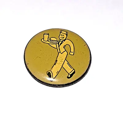 Vintage Steak N Shake Enamel Restaurant Staff Pin - Station Trained - Server • $21.99