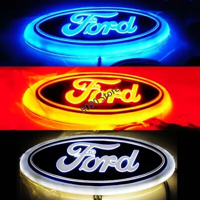 5D LED Light Auto Rear Emblem Badge Decal For Ford Explorer Fiesta Focus Mondeo • $29.53