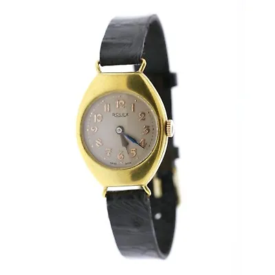Vintage Rolex Marconi Yellow Gold Filled Women Wrist Watch 27mm • $1299