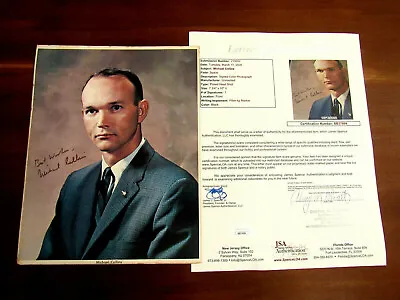 Michael Collins Best Wishes Apollo 11 Nasa Signed Auto Vtg Color Photo Jsa Ltr  • $899.99