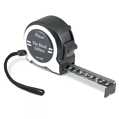 Advent Black Edition 8m/26ft X 25mm Professional Tape Measure • £18.95