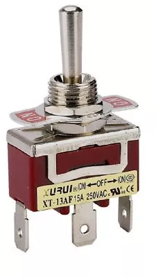 Heavy Duty Spdt (on)-off-(on) Momentary Toggle Switch - Spade Terminals (13af) • $6.82