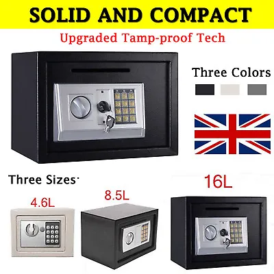 Electronic Password Security Safe Deposit Box Home Office Money Cash Safety UK • £26.60