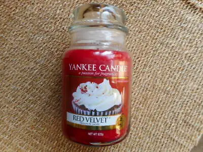 Yankee Candle Rare Htf Retired Red Velvet Large Jar 623g  • £31.99