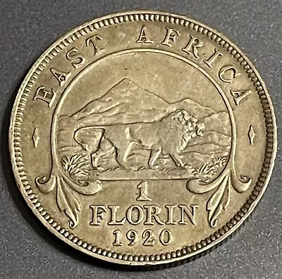 East Africa 1920 Florin Silver Coin • £21.69