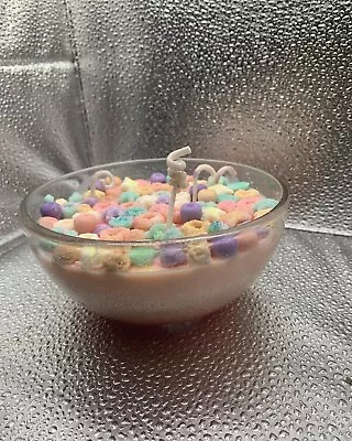 Mermaid Cereal Bowl With Strawberry Coconut Milk Candle  • $15