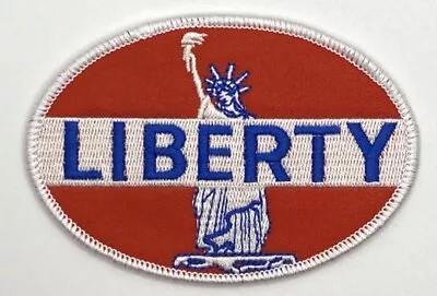 Statue Of Liberty Patch Patriotic Red White Blue New York Retro Vintage Style • $8