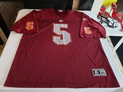 Brand New Vintage Starter Brand  VIRGINIA TECH #5  Football Jersey Size 54/2XL • $24.99