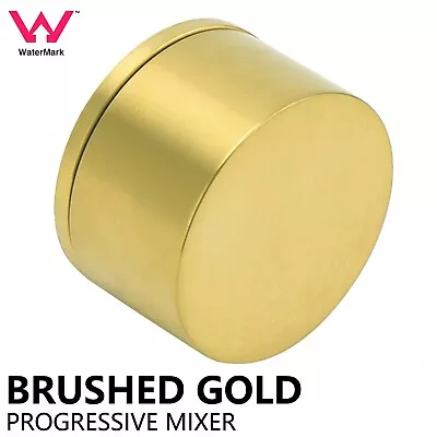 Round Brushed Gold Basin Sink Spout Bath Tap With Wall Mounted Mixer Faucet • $106