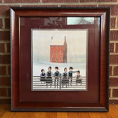 P. BUCKLEY MOSS SIGNED & FRAMED “SOCIETY FRIENDS” PRINT C. 2000 21.25”x22.25” • $99.99