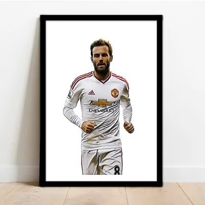 Manchester United - Juan Mata - Man Utd - Framed Print Poster Picture! • £15.99