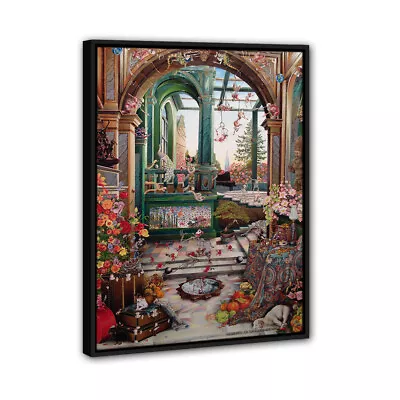 Raqib Shaw Artworks Abstract Painting Framed Oil Canvas Print • $26.88