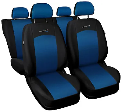 Car Seat Covers Fit Daewoo Matiz - Full Set Blue / Black Sport Style • $56.02