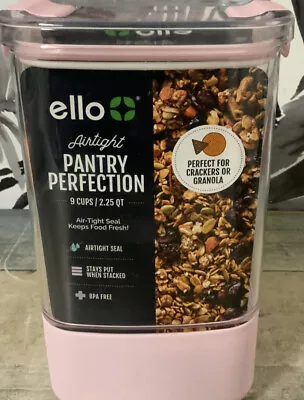 ⚡️Ello Plastic Food Storage Canister With Airtight Lids Cashmere Pink • $19.90