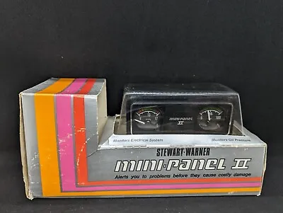 Nos Stewart Warner Mini Panel Ii Oil Pressure Voltmeter Battery Cluster Gauge • $99.99