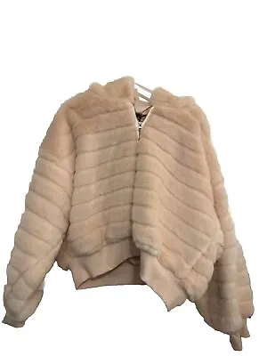 Victorias Secret Faux Fur Lined Pink Jacket - New With Tags - Size XL • $130