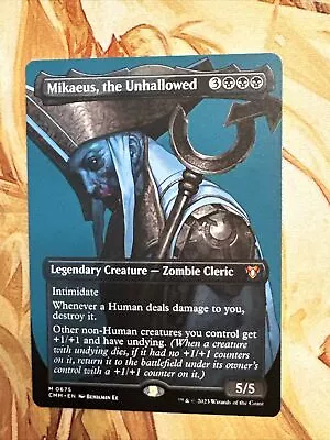 Mikaeus The Unhallowed #675 Mythic Legendary Borderless NM Commander Masters • $10.97