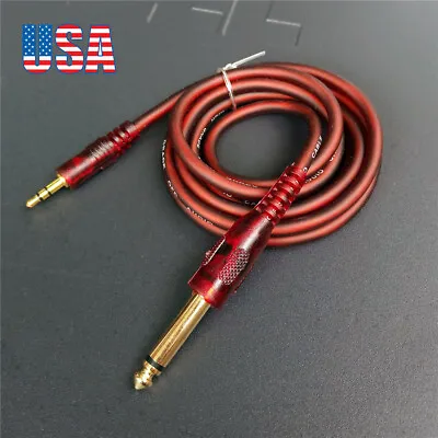 5FT 3.5mm Jack To 1/4  6.3mm 6.35mm 6.5mm TRS Male To Male Stereo Audio Cable • $8.99