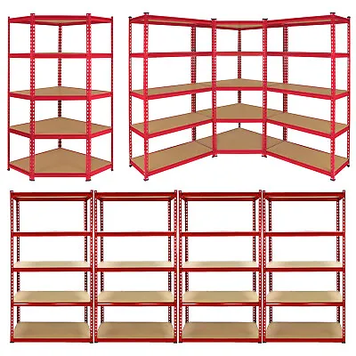 Garage Racking Storage Shelving Unit Shelves Steel Heavy Duty Metal Shelf 5 Tier • £19.99