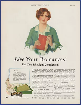 Vintage 1928 PALMOLIVE Soap Bathroom Art Décor Ephemera 20's Print Ad • $11.21