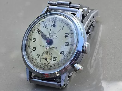 Vintage Pierce Fab Suisse Chronograph Mens Watch. Running. • $20.50