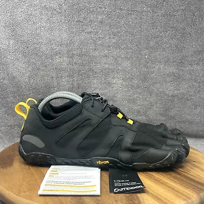 Vibram FiveFingers Men's 11.5-12 V-Trail 2.0 Black Yellow Trail Running Shoes • $84