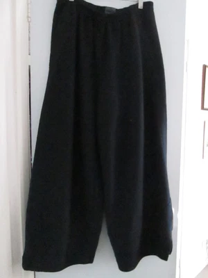 £49 • Buy OSKA Pull-on  Wide-leg Trousers. Black Boiled Wool. Size 3