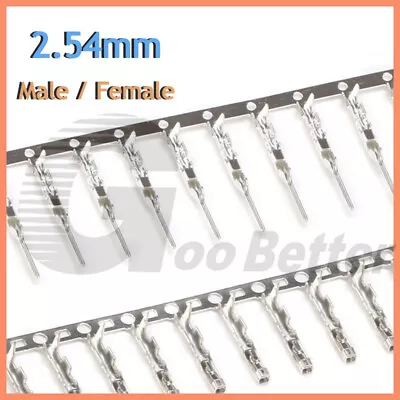 DuPont 2.54mm Crimp Terminal Connector Male Female Crimping Terminal Connector • $2.63