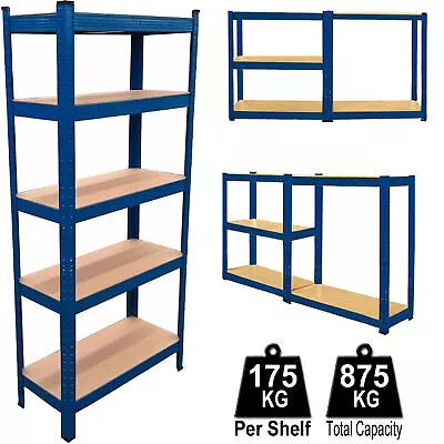 5Tier Shelving Unit Racking Shelf Heavy Duty Garage Storage Shelves • £27.99