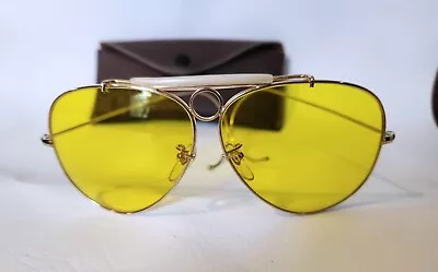 Vintage Tasco  Shooting Glasses. Yellow With Case. • $14.99