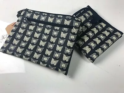 £28 • Buy Pink Lining Yummy Mummy Nappy Bag - Mum On The Run - Cream Butterflies On Navy
