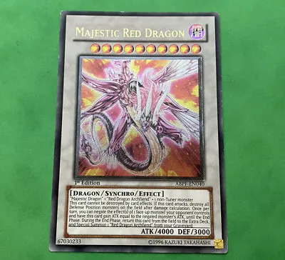 Yu-Gi-Oh! Majestic Red Dragon ABPF-EN040 Ultimate Rare 1st Edition LP • $43.55