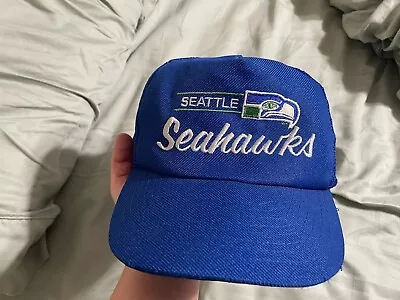 Seattle Seahawks Snapback Hat Vintage • $10