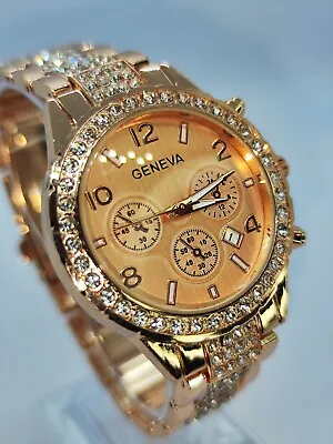 Mens Iced Out Watches Bling 2023 Fashion Brand New Designer Rapper Inspired  • £13.99