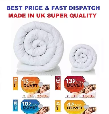 Quilt Duvet Blended Cotton Heavy Weight Winter Warm All Sizes & TOGS Available • £12.99