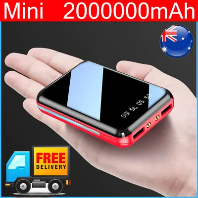 $26.99 • Buy New Power Bank 2000000mAh Mini 2USB LED Charger Battery For Samsung Mobile Phone