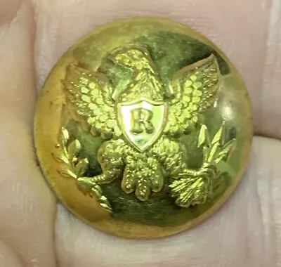 Pre Civil War Eagle R Rifleman's Coat Button • $125