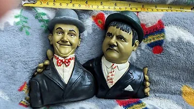 Signed PETER MOOK LAUREL & HARDY WALL PLAQUE ORNAMENT • £32