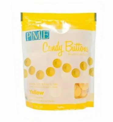 Candy Buttons Cake Pop Yellow Melts Cake Drip Decoration Toppers • £8.47