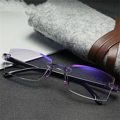 Mens Womens Bifocal Progressive Anti-blue Eyewear Ultralight Reading Glasses • £6.36