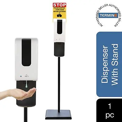 £36.49 • Buy TERMIN8 Automatic Hand Sanitizer Gel Dispenser, Wall Mounted Or Floor Standing