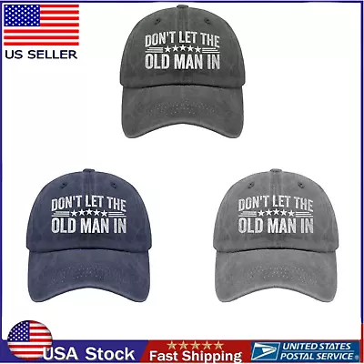 Don't Let The Old Man In Hat Western Country Hats Vintage American Flag Hat • $8.88