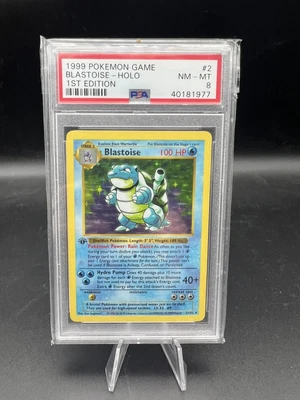 $2084.38 • Buy 1st Edition Base Set - Blastoise Holo Pokemon Card - PSA 8