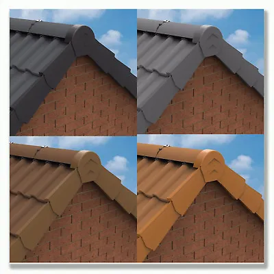 Dry Verge | Manthorpe | Gable Apex Roof Tile Caps | Ridge Tiles • £7.17