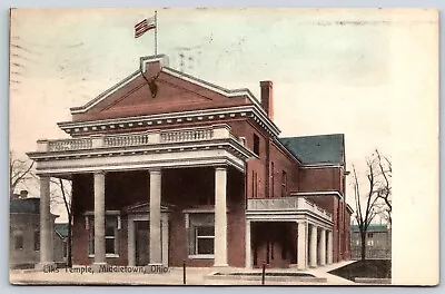 Elks Temple Middletown Ohio Postcard • $7